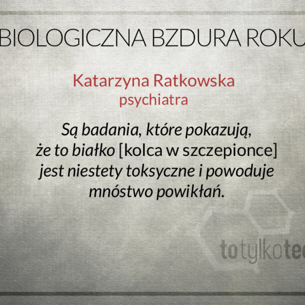 Katarzyna Ratkowska Biologiczna Bzdura Roku 2021