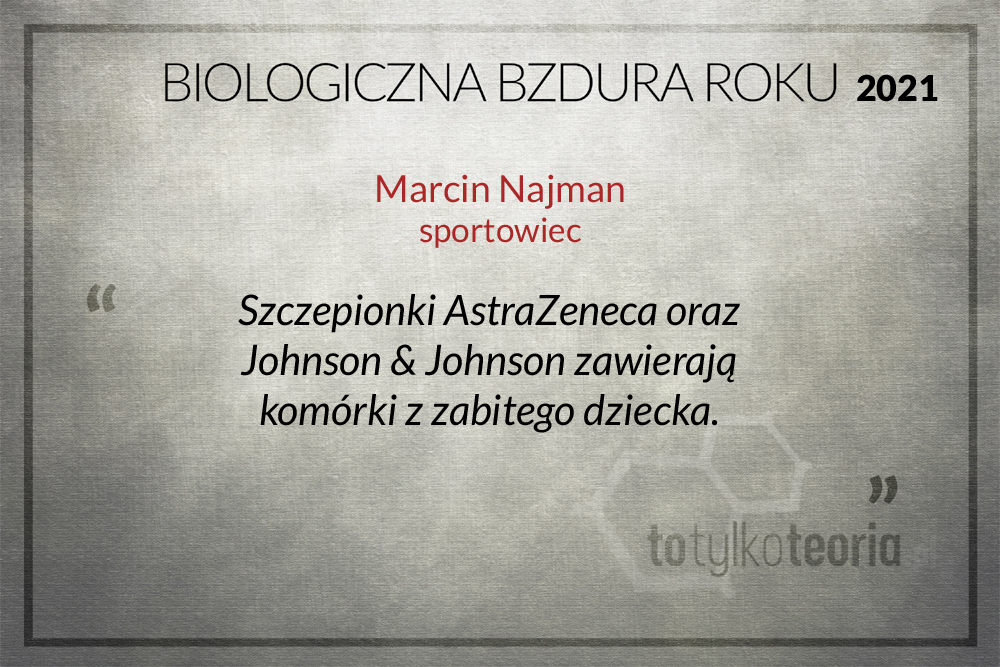 Biologiczna Bzdura Roku 2021 wyniki