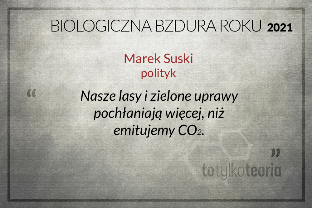 Marek Suski Głosowanie Biologiczna Bzdura Roku 2021