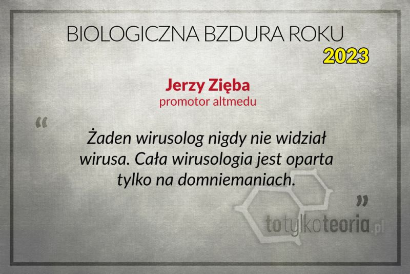 Biologiczna Bzdura Roku Jerzy Zięba